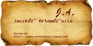 Jaczkó Artemíszia névjegykártya